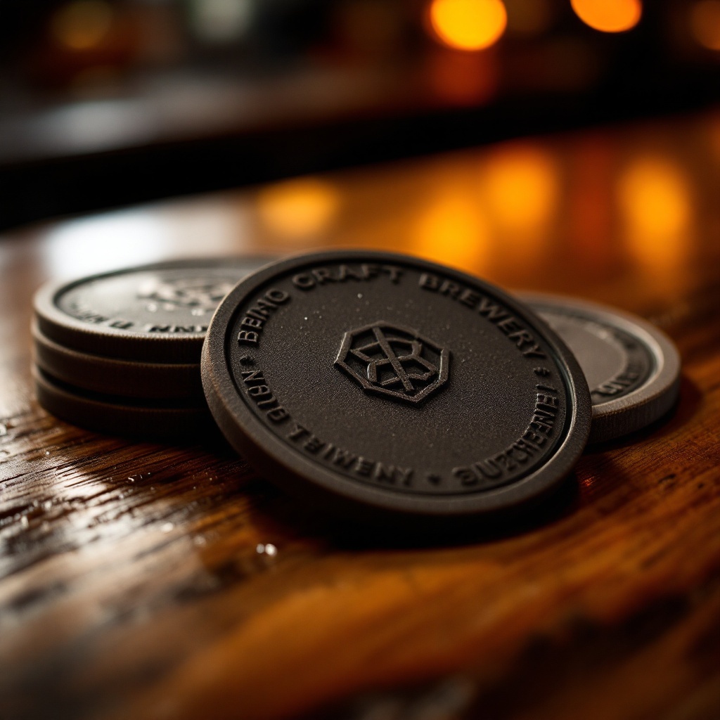 Custom logo manufactured branded coasters