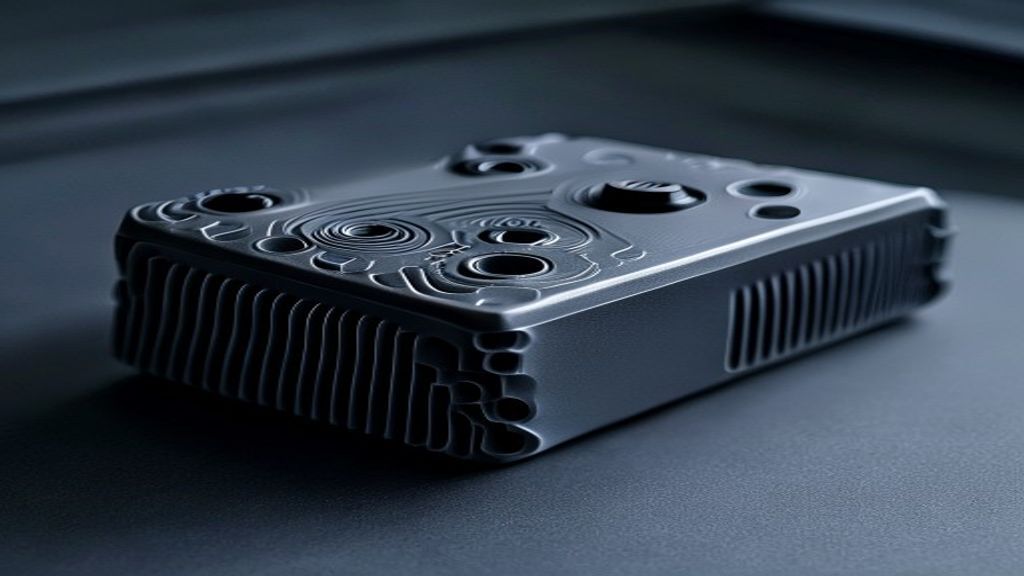 FDM 3D-printed plastic enclosure with visible layer lines